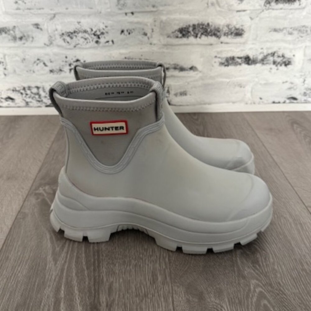 Hunter Gray Ankle Boots
